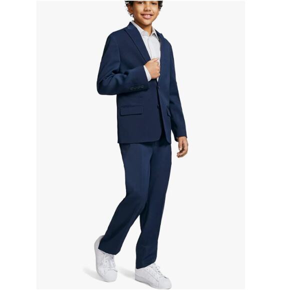 Calvin Klein Other - New Calvin Klein Boys Blue Two Button Slim Fit Blazer Suit Jacket Size 14